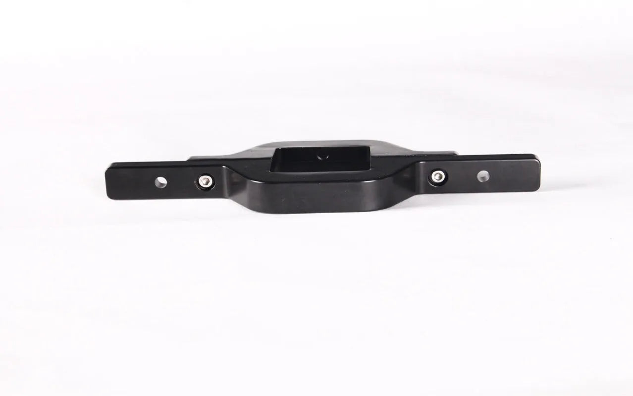Black metal bracket for mounting trailer hook lamp holder on off-road vehicle