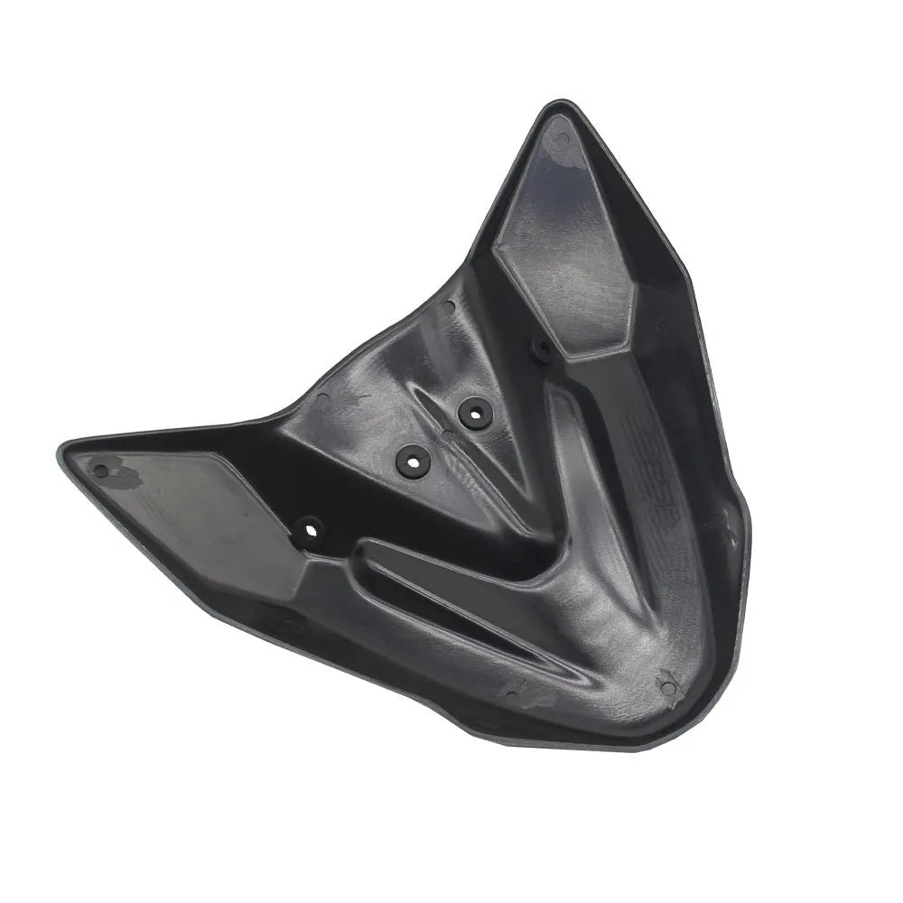 Black ABS plastic fixed wind front wing accessory for KTM 390 and 790 Adventure ADV motorcycles.