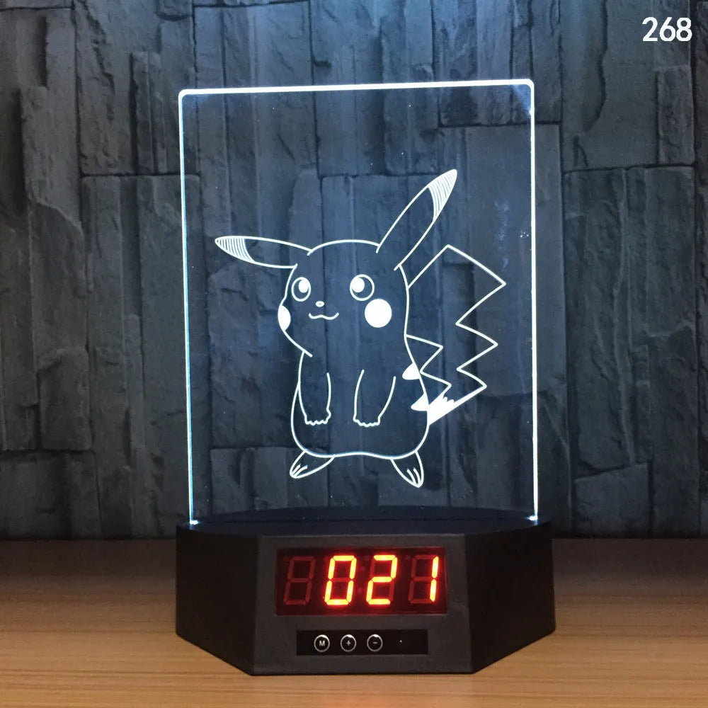 3D blue dolphin LED table night light with remote control on wooden surface