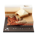 One Piece anime architecture creative sticky notes notepad in hand-torn design, 80mm x 45mm craft paper