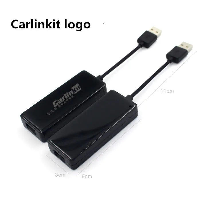 Android car navigation CarPlay USB adapter module in black and white colour options