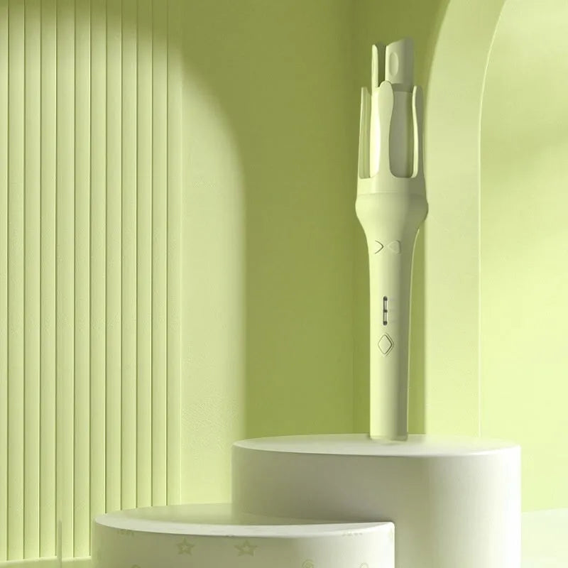 Automatic hair curler with 32mm barrel in white and Chigo colour options
