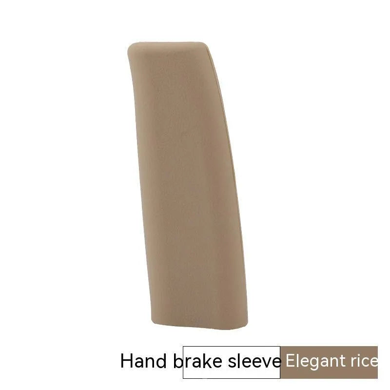 Universal silicone handbrake sleeve in five colour options showing 12cm length for vehicle interior