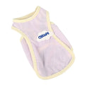 Lightweight polyester cat vest in grass green colour showing sports-style design for summer pet wear