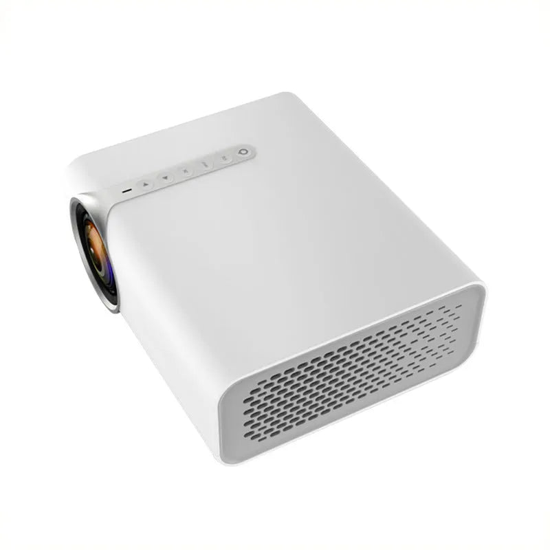 Black or white YG530 mini mobile phone projector with LED lens and wireless screen mirroring capability