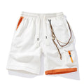 Men's plus size bamboo fibre sports shorts in loose fit with high elasticity fabric