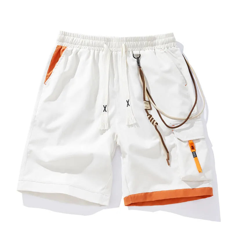 Men's plus size bamboo fibre sports shorts in loose fit with high elasticity fabric