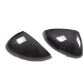 Black carbon fibre rear view mirror covers for Porsche Macan