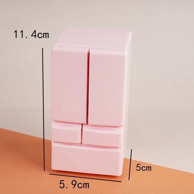 White plastic miniature candy toy model with LED light measuring 11.4cm high