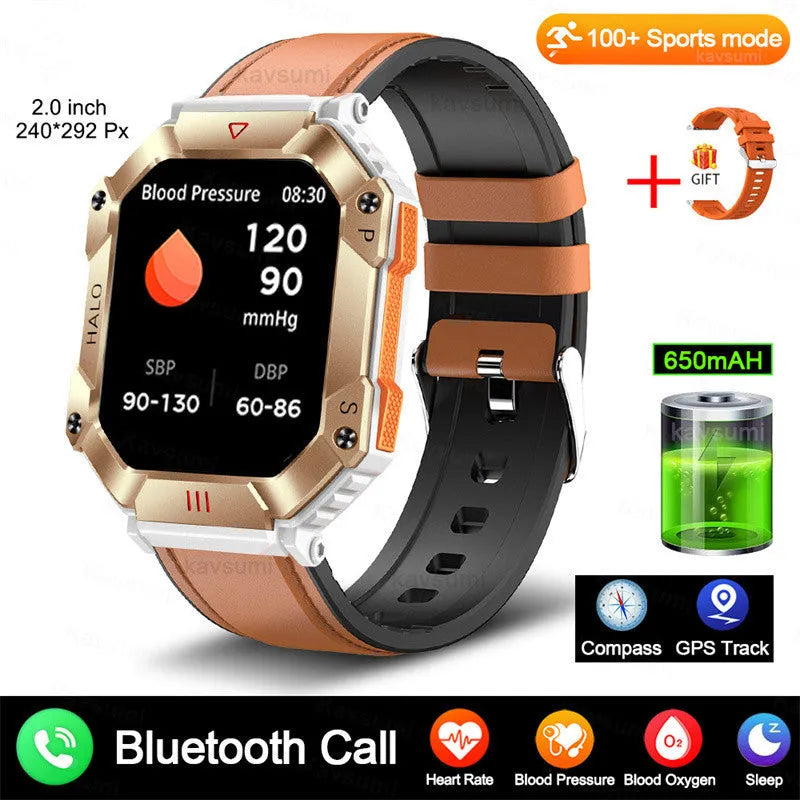 Android GPS fitness women's smart watch with black strap and waterproof display showing time and health metrics