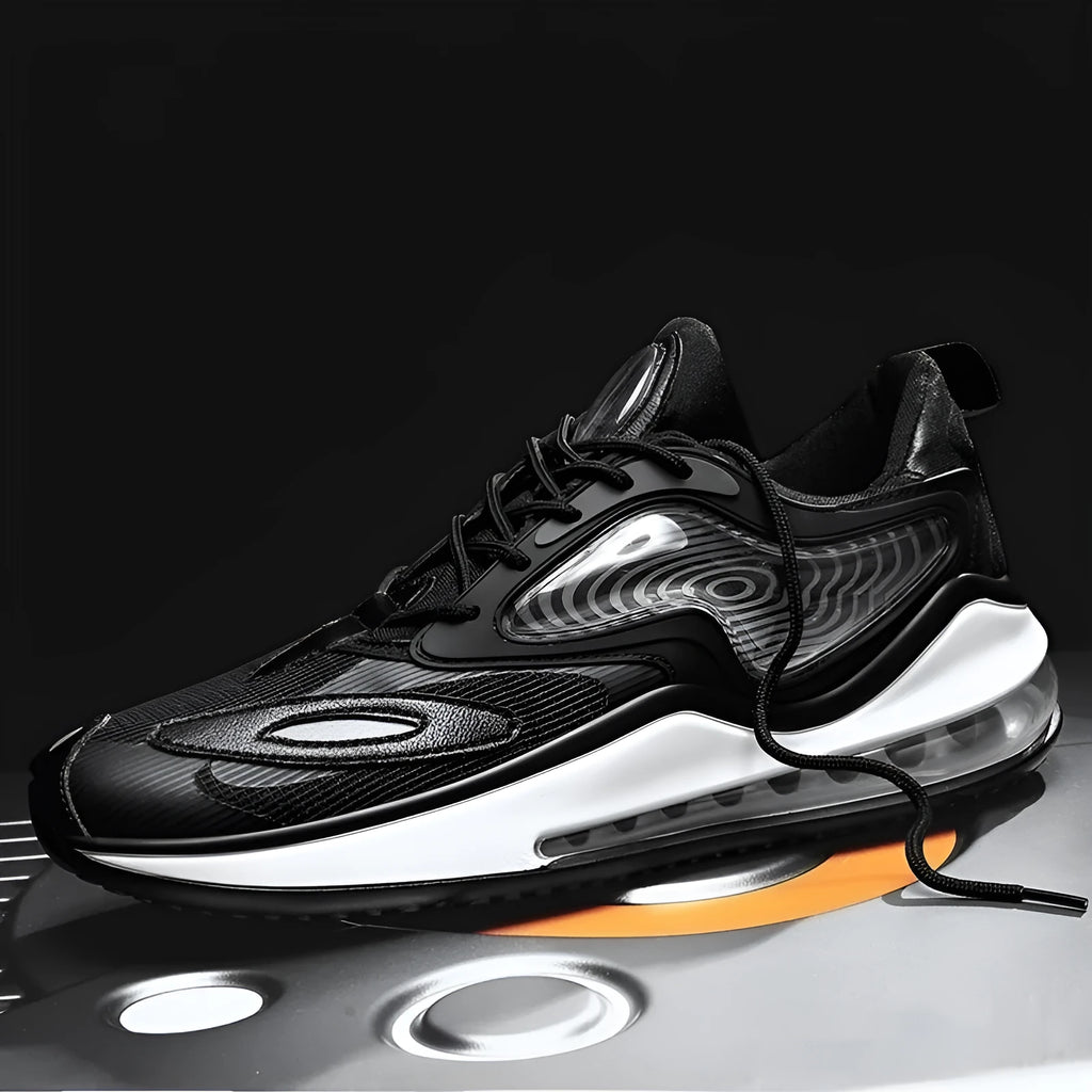 Men's summer casual shoes with air cushion technology and height increasing feature