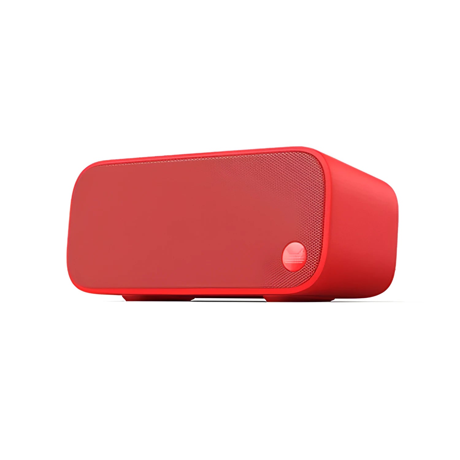 Elf sugar cube artificial intelligence smart WiFi speaker in blue, green, red, or white colours with front-facing bookshelf design