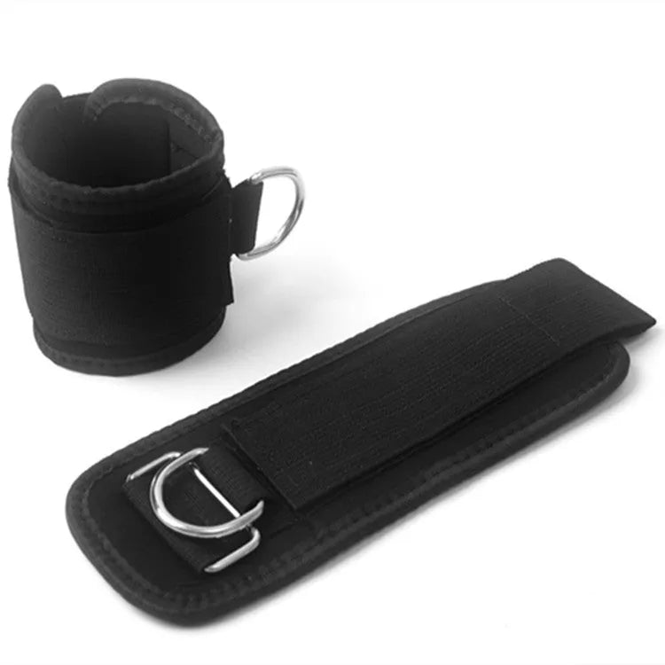 Black taekwondo leg training pull rope set for explosive force development