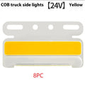 12V or 24V COB LED truck ground tyre side marker light in aluminium housing