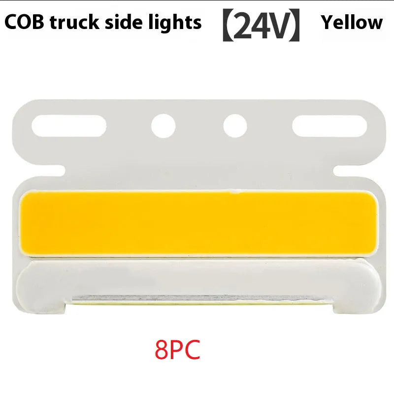 12V or 24V COB LED truck ground tyre side marker light in aluminium housing