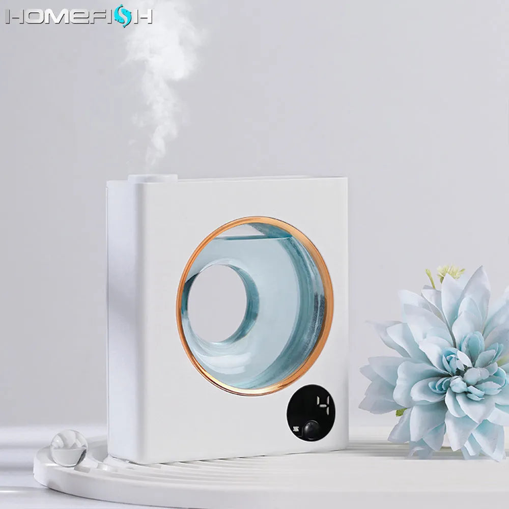 Small white automatic aromatherapy machine with wall mount and USB charging port