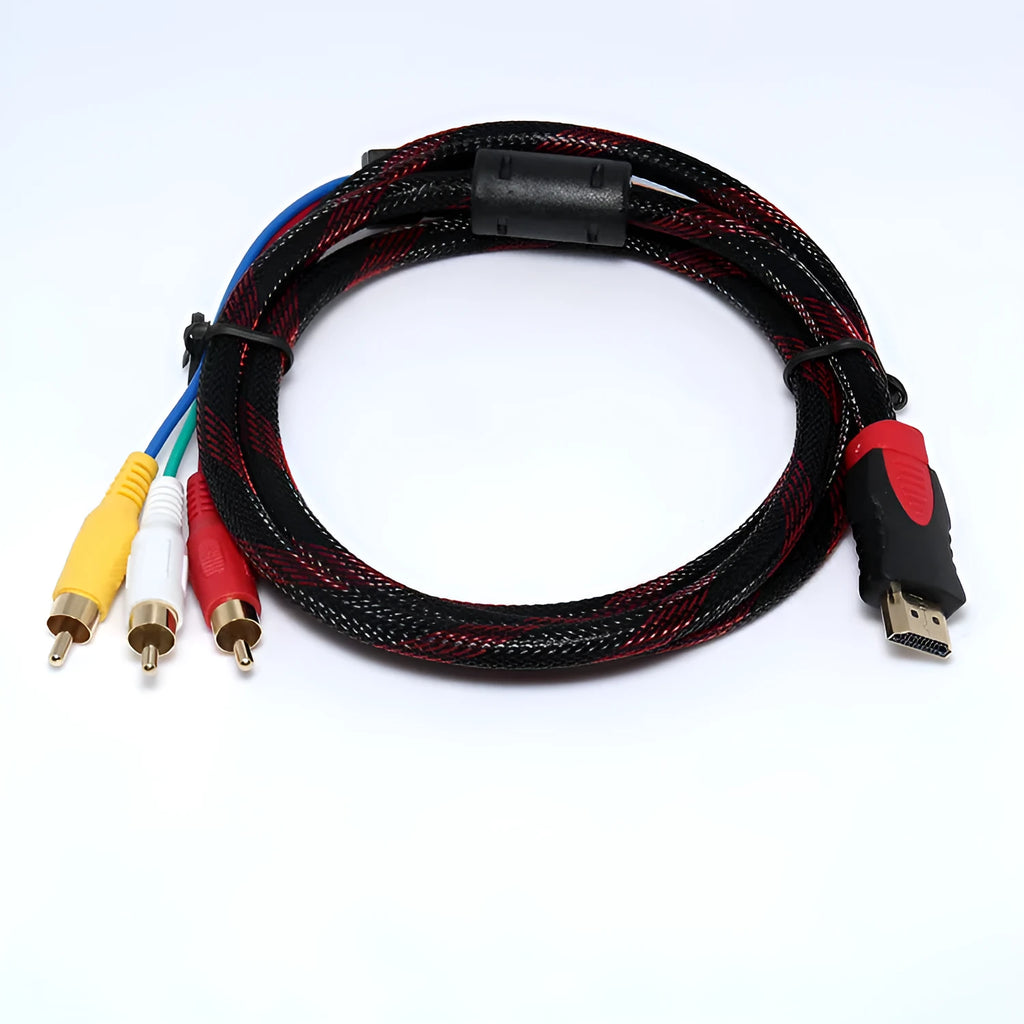 HDMI to AV15M conversion wire adapter with 1.5 metre cable length and alloy housing