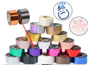 Roll of electrochemical aluminium hot foil stamping paper for leather and plastic branding