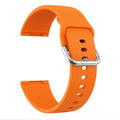 Fitbit Versa 3 and Sense 2 silicone replacement strap with silver buckle in one of twelve colour options.
