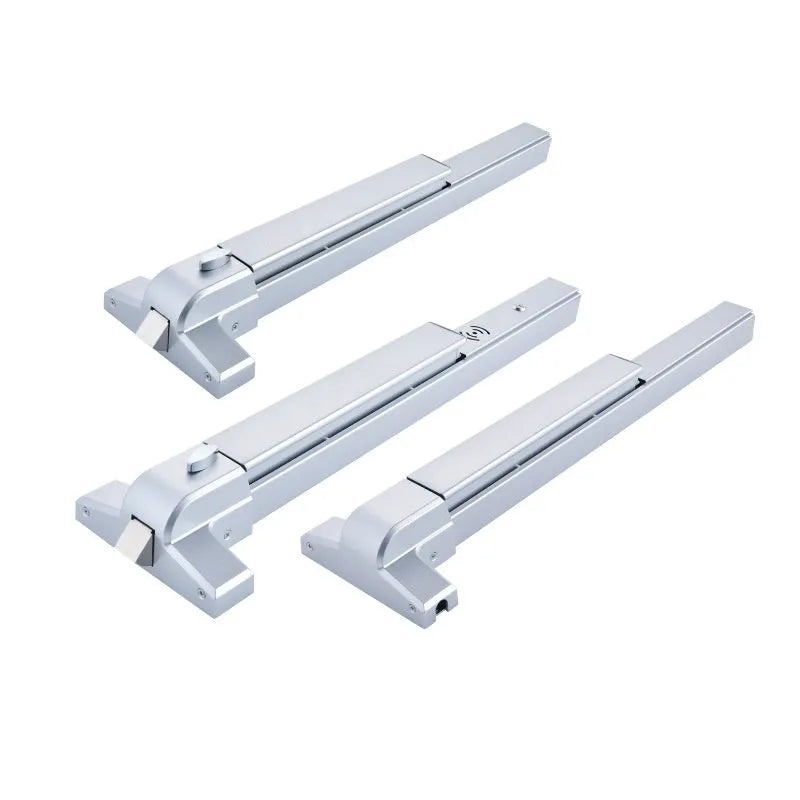 Stainless steel fireproof door push lock with external handle for 65cm baked paint doors