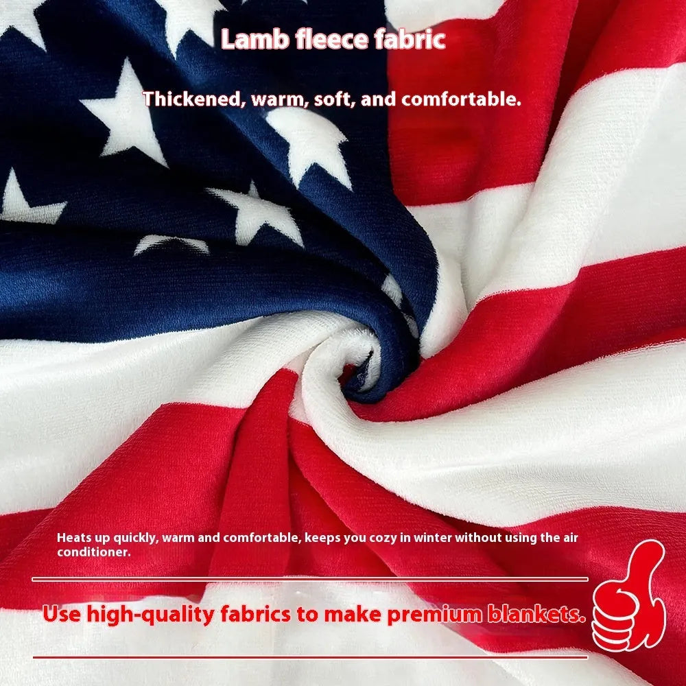 British style striped polyester lambswool blanket for autumn and winter.
