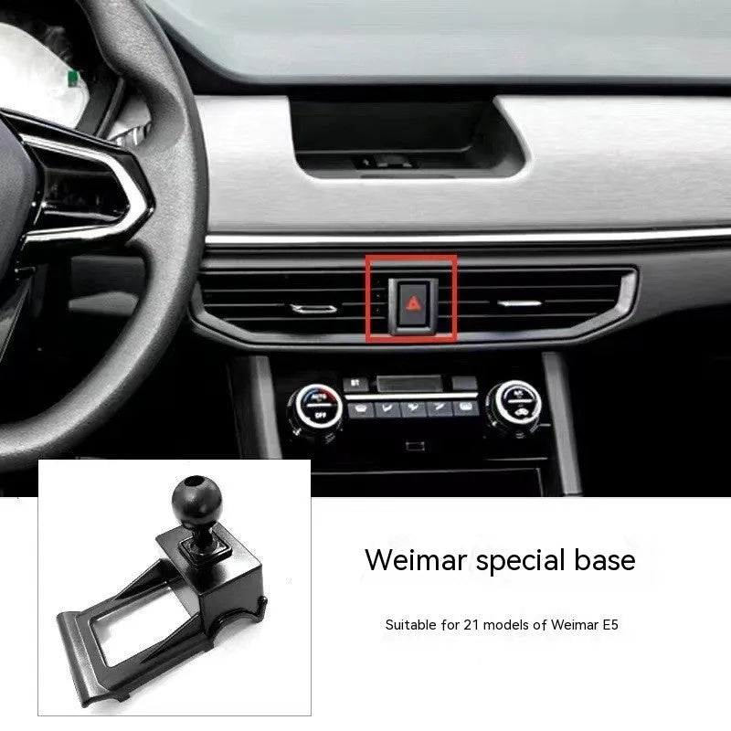 Goodway dashboard car phone holder with 360-degree rotation mounted in vehicle