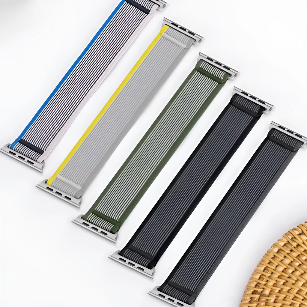 Wild Diameter single ring strap nylon watchband for Apple Watch in multiple colour options