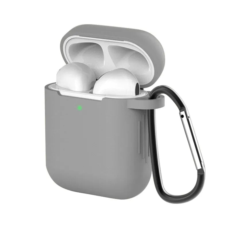 Silicone protective case cover for Apple AirPods 1st and 2nd generation in multiple colours