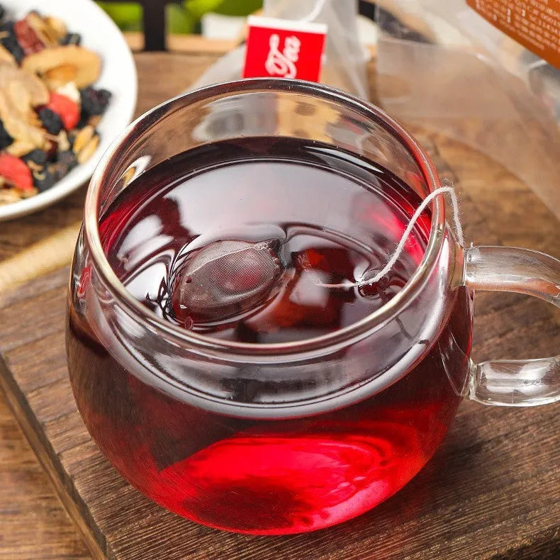 Ginseng Black Wolfberry Tea package with 40 individual 5g tea sachets totalling 200g