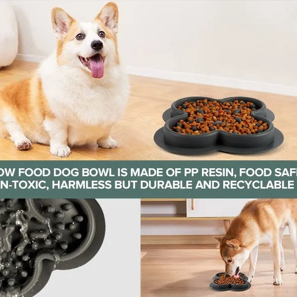 Silicone slow feeder lick mat for pets in blue, with textured surface and raised edges.