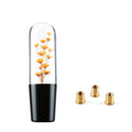 15cm transparent crystal car gear shift knob with flower design in seven colour options