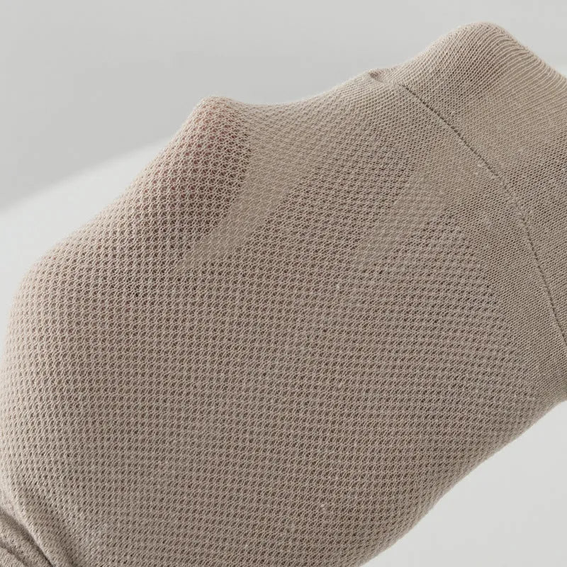 Men's solid colour polyester boat socks showing low-cut ankle design in various colour options