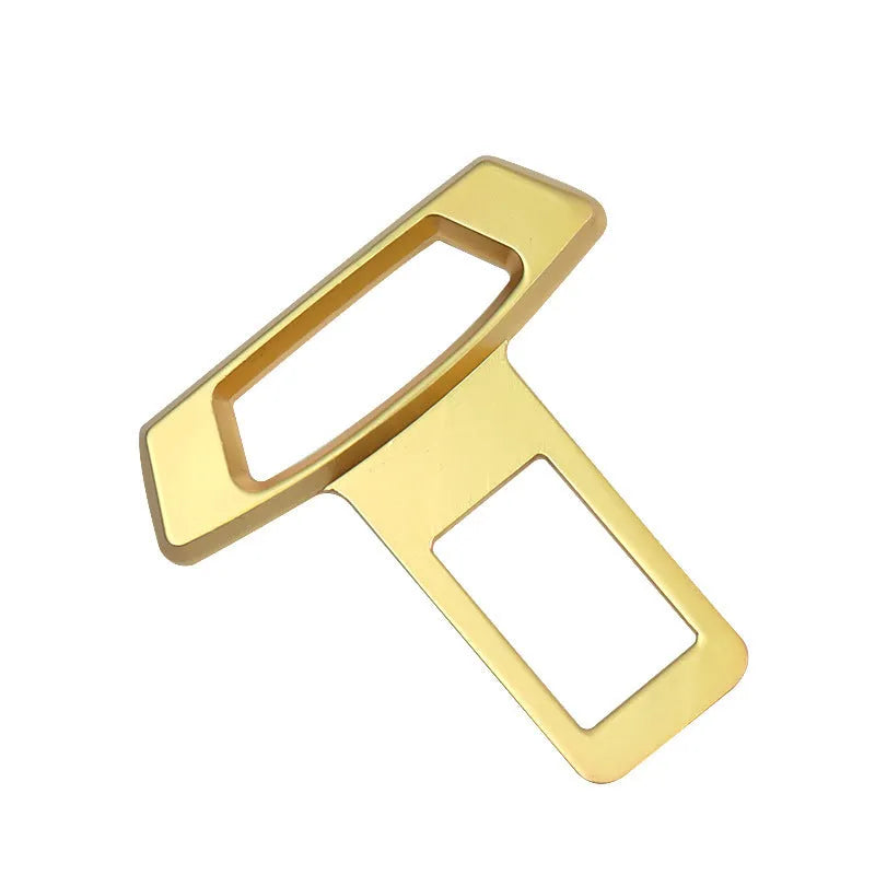 Metal car interior silencer insert shown in gold, matte black, and silver colour options