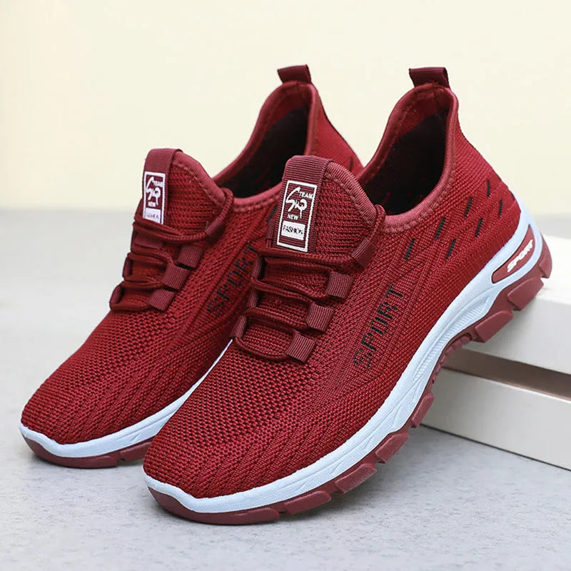 Casual sports sneaker with soft PVC sole in various colours showing low-top design and round toe shape
