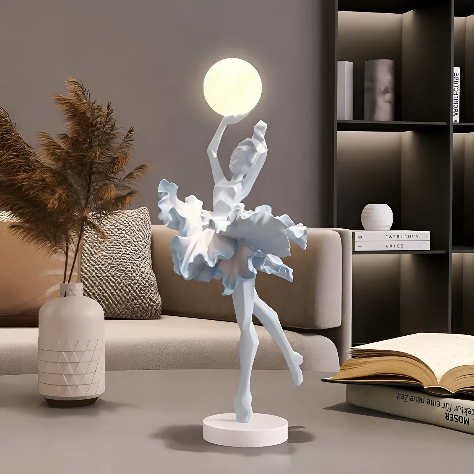 Art girl atmosphere small night lamp ornament in simple modern style with USB charging