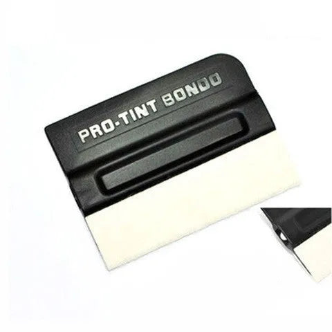 Car film scraper tool with ABS body and four scraping material options for vehicle wrap application