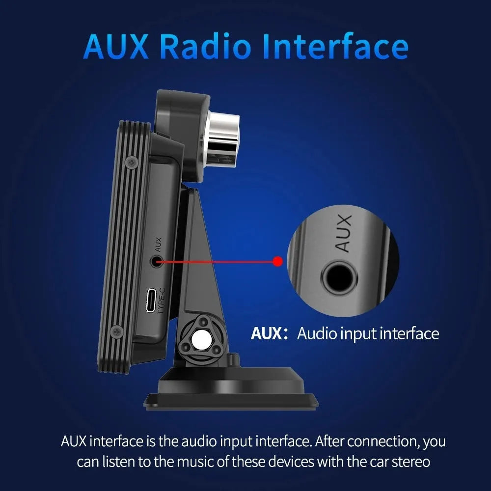 10.26-inch car dash camera with touch screen, front and rear recording cameras, and parking monitor display.