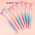 Creative cartoon mermaid design ballpoint pen with a 0.38mm fine needle tip.