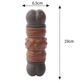 Large brown branch-shaped nylon dog chew toy for aggressive large breed dogs.