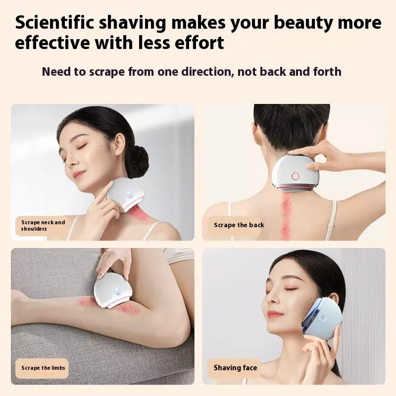 French pattern IPL beauty device with colour light therapy display and Type-C charging port