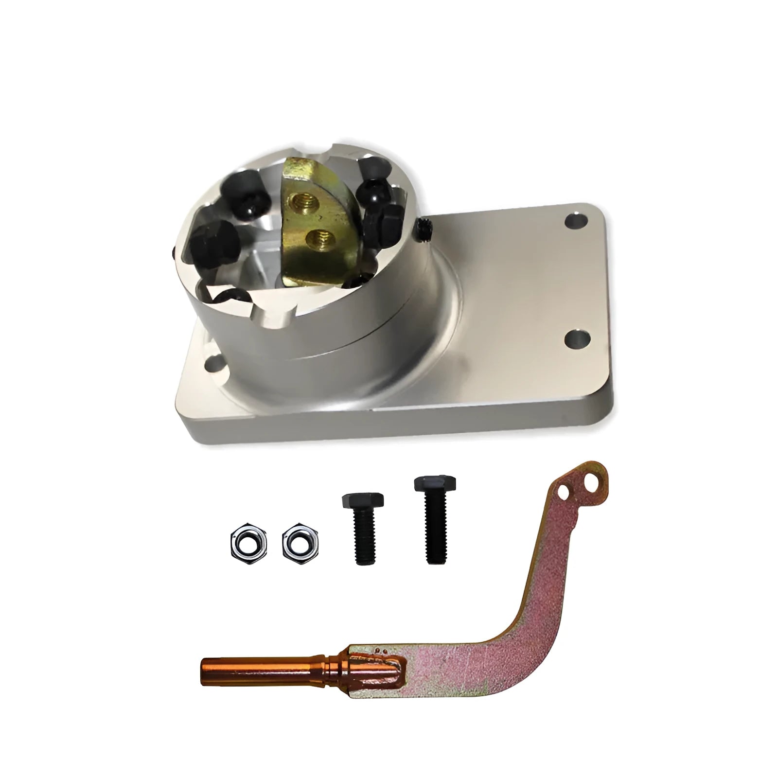 Silver aluminium alloy short shift lever for Horton vehicle manual transmission