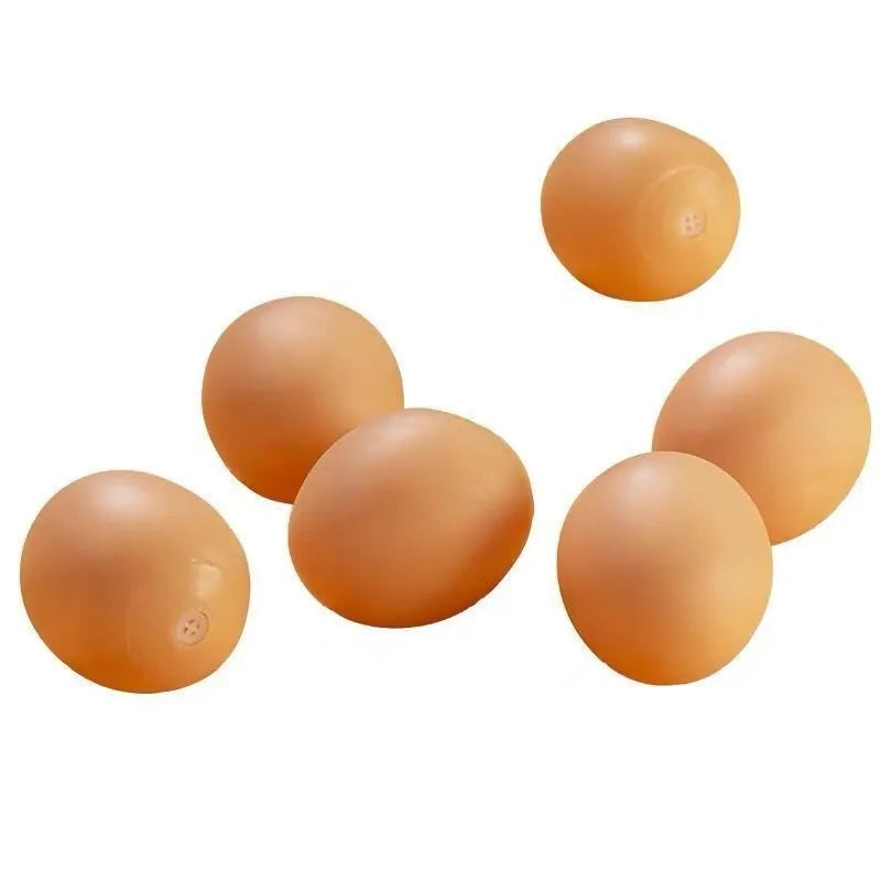 TPU simulation egg dog toy with sound feature for chewing and play