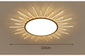 Round aluminium LED ceiling lamp with remote control dimming in multiple size options