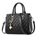 Women's large capacity polyester messenger bag in street trend style with organisational compartments