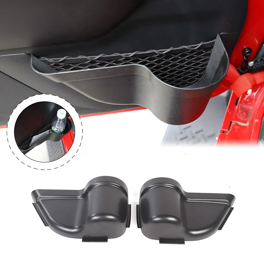 Black aluminium alloy car interior net pocket storage box for rear seat organisation