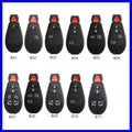 Dodge Chrysler car key shell replacement with ABS brass construction measuring 85x42x15mm