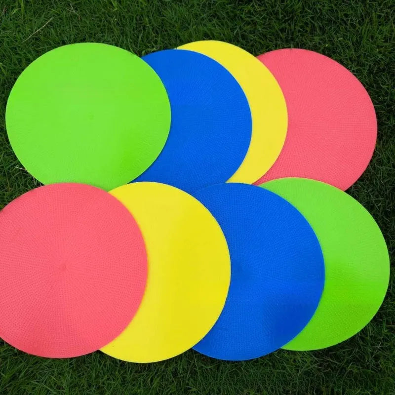 TPE football training disc in bright colour with 23cm diameter for field marking