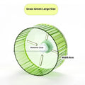 Parrot wheel running toy for birds in transparent plastic with rotating mechanism