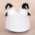 Cartoon character plush fabric helmet ear decoration cover for medium-sized helmets.