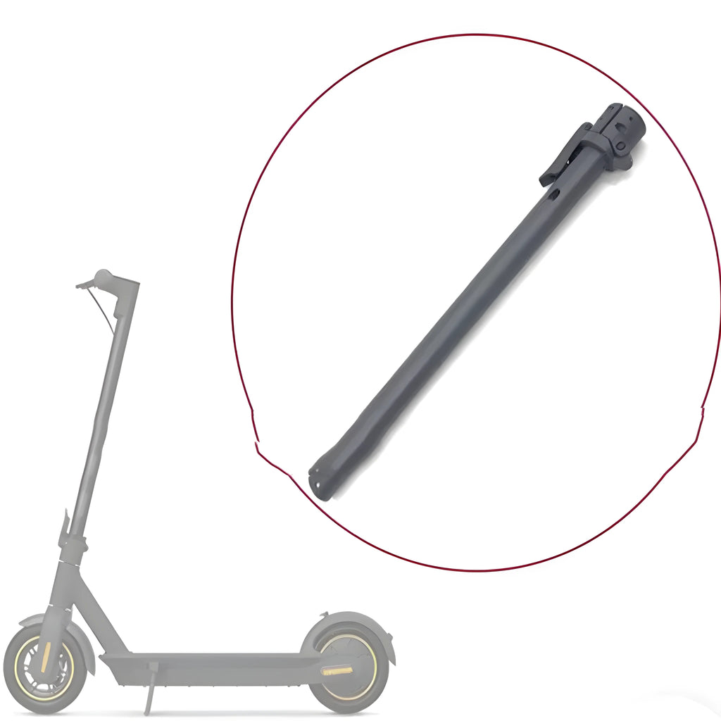 Black folding upright pole replacement part for Nanbo No. 9 electric scooter